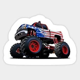 Cartoon monster truck Sticker